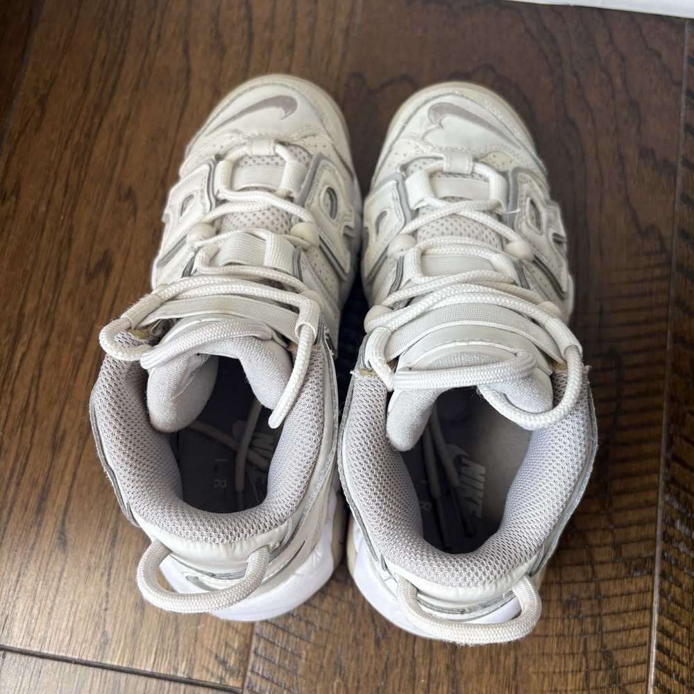 Nike Air More Uptempo GS Size 3,5Phantom Iron Ore White DM1023-001 Sneakers Shoe - Picture 8 of 11